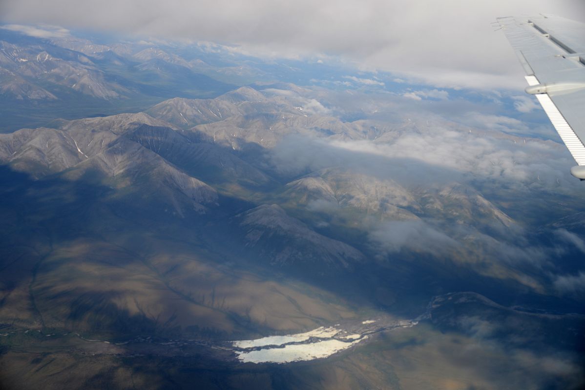 02A Mountains From Airplane On The Flight From Dawson City To Old Crow Yukon
